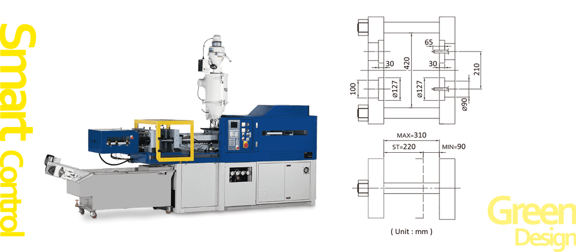 Auto-Pin-Loading Heel Injection Molding Machine